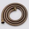 G1/2 " Flexible Nickel Shower Hose 1.5m Antique Plumbing Hose Stainless Gold Steel Bathroom Hose Gray Bathroom Shower head Pipe