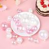 24Pcs Colorful Bubble Decorations Bubble Balls Cupcake Topper Set DIY Decor for Wedding Anniversary Baby Shower Birthday Party