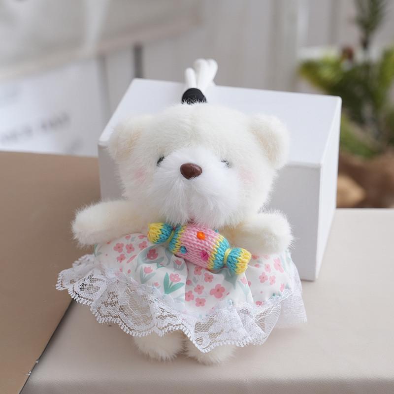 Dress Candy Small Bear Plush Doll Pendant For Girls Gifts And Decorations Bag