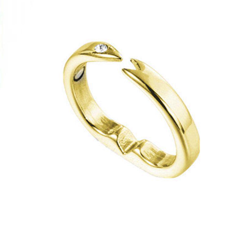 Spot Personalisierter Herren Rosegold Elektroplattierter Magnetischer Gesundheitsring