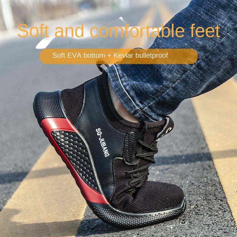 Breathable Steel Head Construction Site Labor Insurance Shoes Men, Outdoor Engineering Anti-smashing Safety Shoes