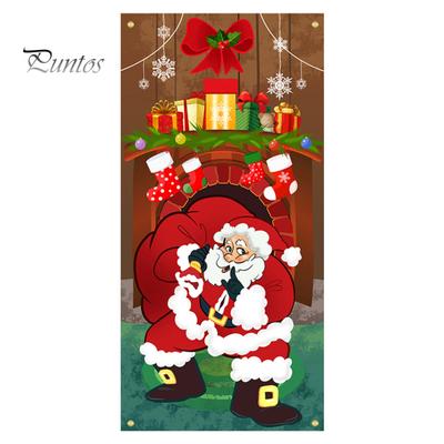 Kreative Hund Weihnachtsbaum Geschenk Hintergrund Dekor Weihnachten Tür Vorhang Banner Outdoor Foto Weihnachten Hängen Tuch Hängen Decke