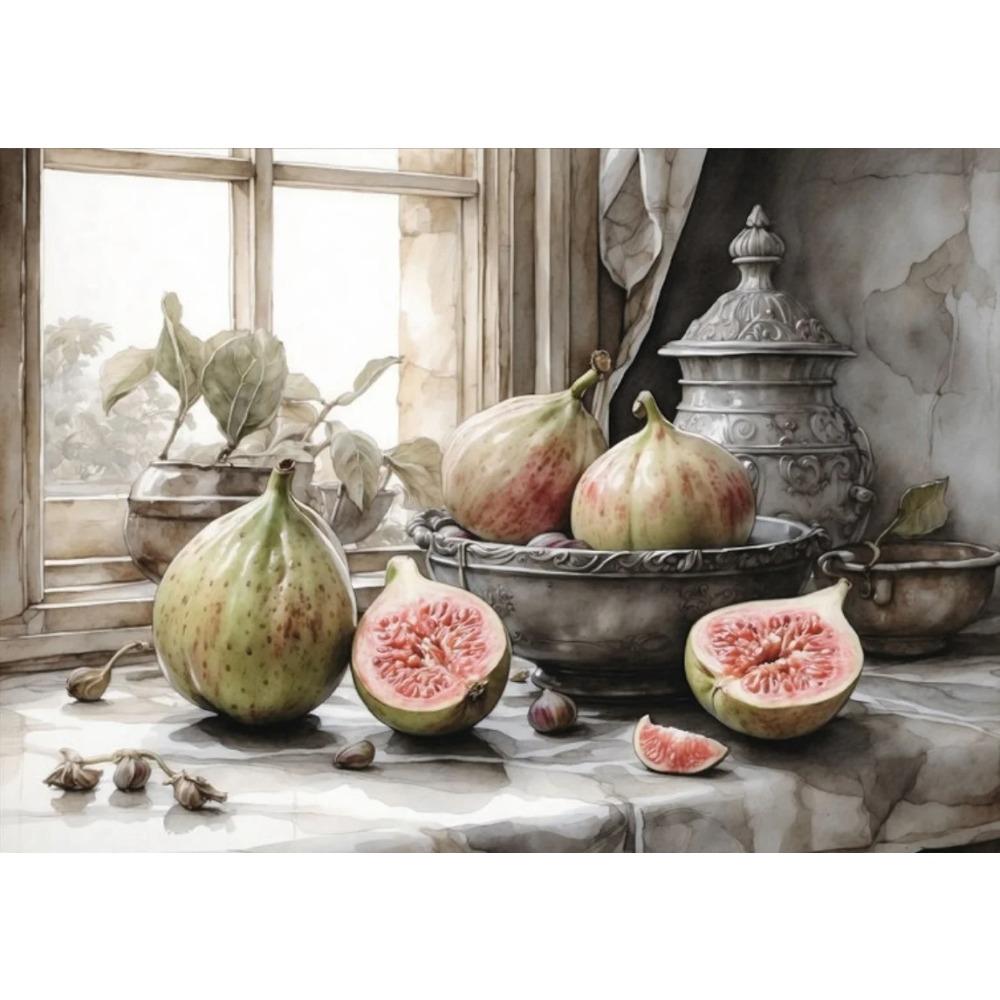 Old Retro Tones Still Life Poster Prints ForHome Decor Victorian Vintage Art Picture Flowers Fruits Canvas Painting Wall Art