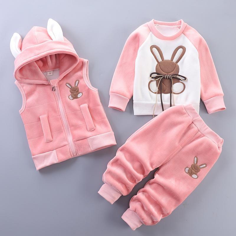 Autumn Baby Girls Clothes Hoodie+Pant Outfit Kids Costume Suit Infant Clothing for Baby Warm Sets