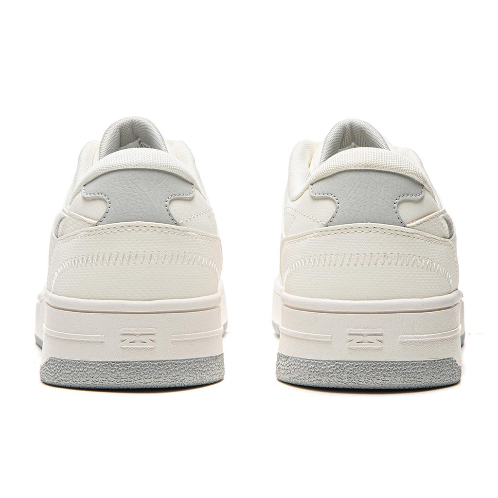 Li Ning Tianji Slip Resistant Cushioning Abrasion Resistant Height Increasing Low top Skateboard Shoes Men's White Gray AGCW065-8