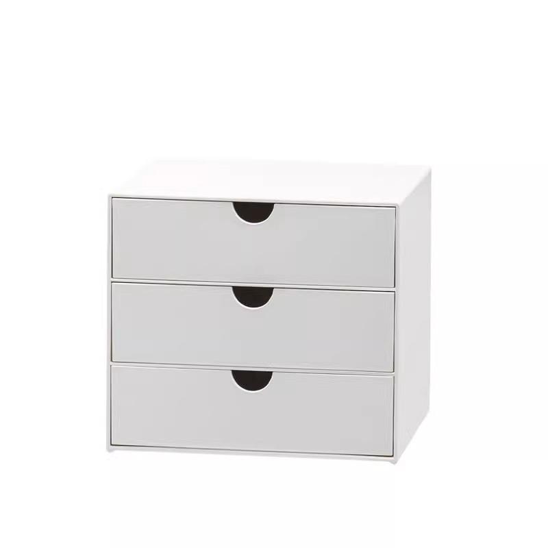 Transparent Desktop Drawer Storage Box - Stackable Organizer for Cosmetics & Stationery