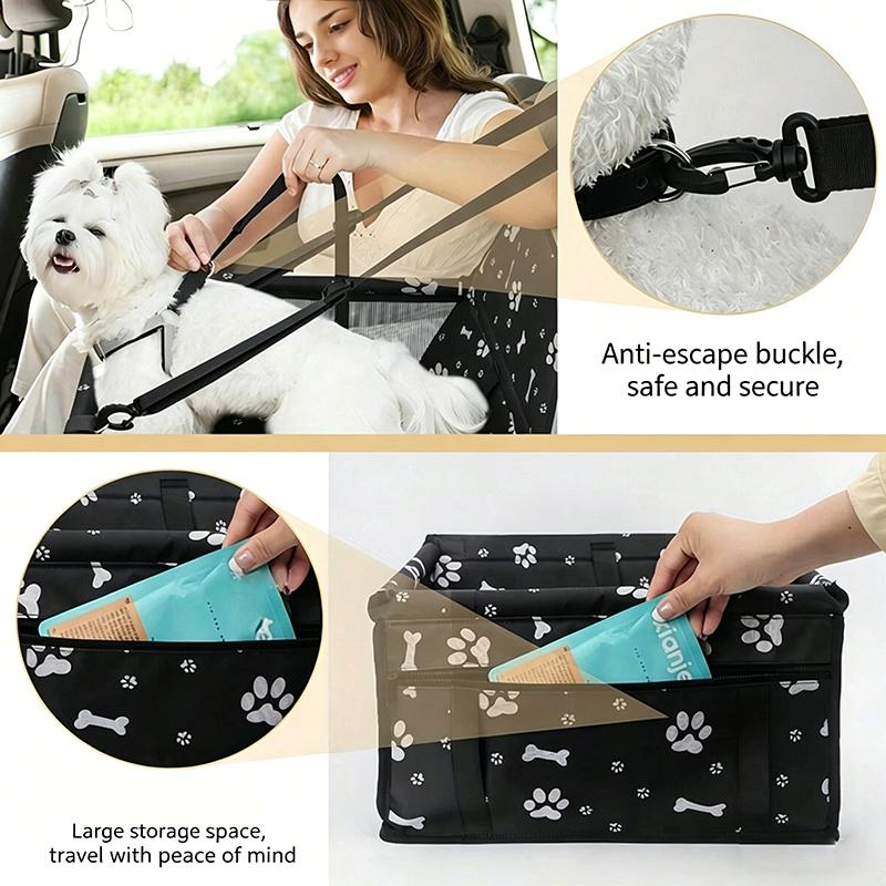 Waterproof Foldable Dog Car Seat Cover Hammock Anti Slip Pet Harness Cat Travel Basket Stable Safety Protector Mat For Dog Cat