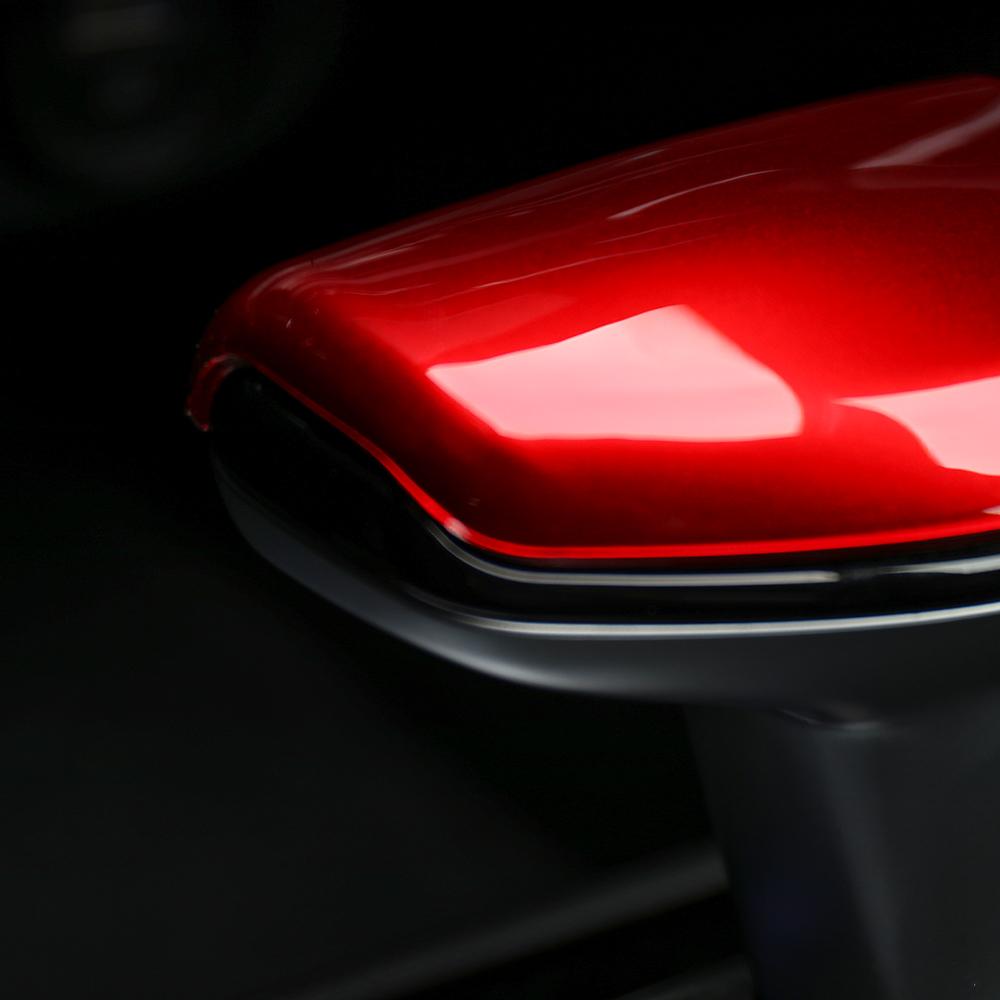 LHD/RHD For Hyundai Elantra CN7 N 2020-2026 Red Carbon Fiber Style Gear Shift Knob Cover Trim Cover Trim Car Interior Parts