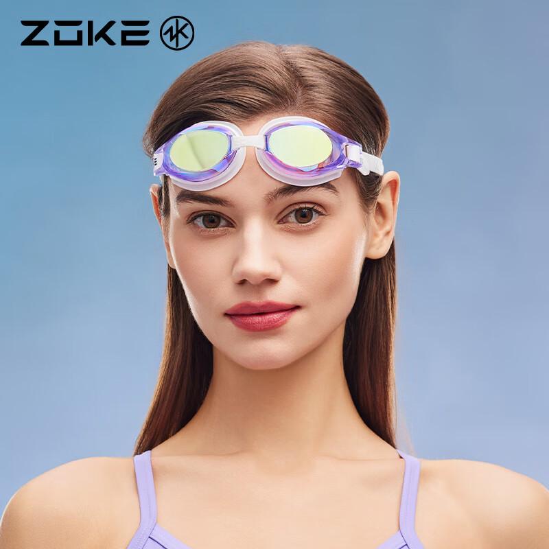 ZOKE Adult Electroplated Anti-Fog Swimming Goggles