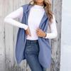 Women's  Hoodies Oversized Fleece Long Pullover Hooded Sweatshirts Casual Sleeveless Hoodie Jacket