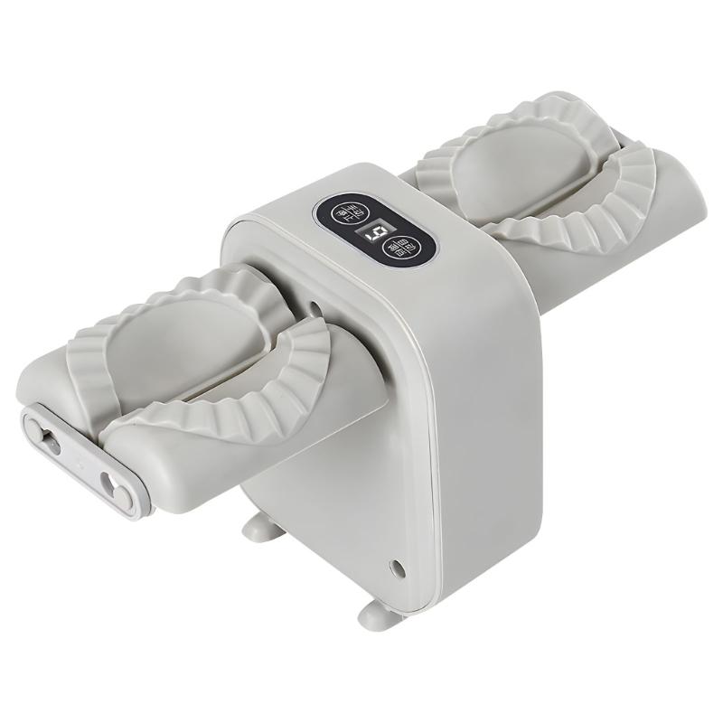 

Duals Head Electric Dumpling Press Machine Automatic Manual Mode USB Powered Easy Operations Dumpling Maker 1
