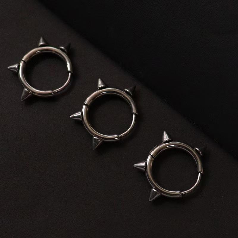 Punk Rivet Goth Earrings Women Earrings Geometric Hip-Hop Personality Earrings