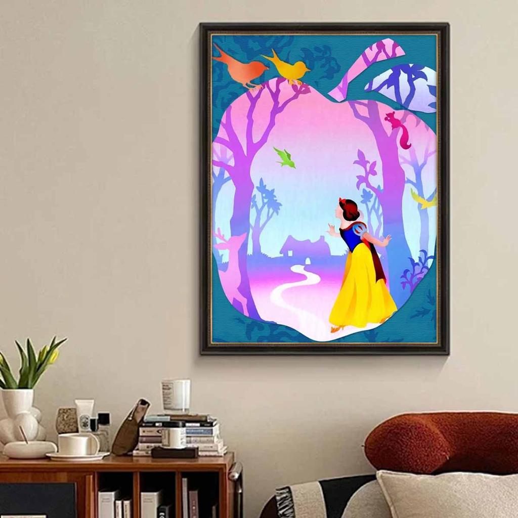 5D Diy Diamond Painting Snow White On An Adventure Full Drill Rhinestones Mosaic Embroidery Handmade Products Home Decor Gift