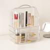 Clear Makeup Storage Rack Drawer Style Lipstick Holder Large Lip Gloss Storage Stand  for Bathroom