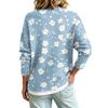 Women's Casual Vintage Floral Print Button Front Jacket for Everyday Outfits
