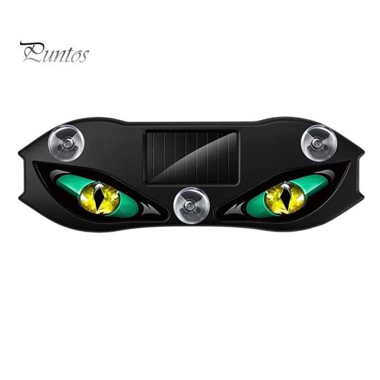 Visual Alert for Night Driving Solar Demon Eye Car Window Light, Waterproof Wireless Dynamic Warning Sign with Suction Auto Interior Ambient Lighting