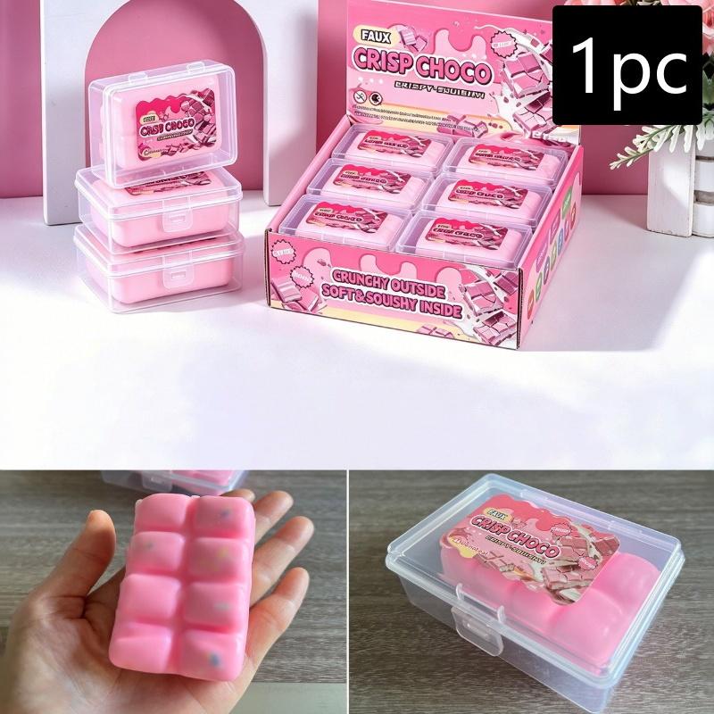 Knuspriges Gefühl Knackendes Geräusch Schokoladenwachs Knisterndes Spielzeug Katzenpfote Donut Design Fidget Toy für Kinder Erwachsene Geschenk