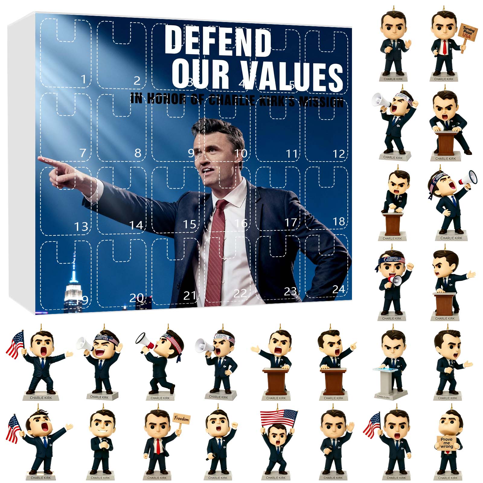 

Акриловый 24-дневный рождественский календарь-адвент с сюрпризами – Этот календарь с восхитительными сюрпризами сделает ваше ожидание Рождества ещё более волшебным. One Size