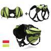 Dog Harness with Backpack Pet Supplies Reflective Dog Harness for Great and Small Travel Sport Outwork Dog Accessories