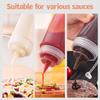 Large Squeeze Condiment Bottles with Nozzles Ketchup BBQ Sauces Olive Oil Bottle Dispenser Squeeze Sauce Bottle Kitchen Gadget