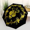 Warcraft Automatic Open/Close Cute Umbrella, Portable 3-Fold Compact Umbrella for Men & Women, Perfect Gift for Birthday, Christmas Ideal Fo