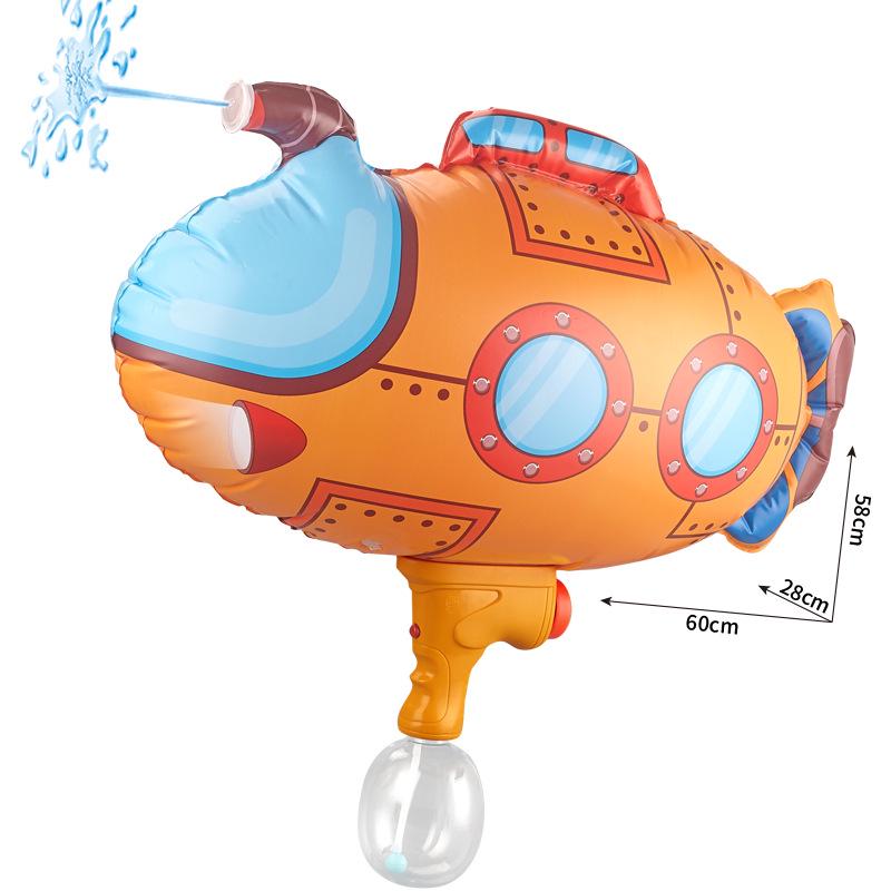 Inflatable Submarine Water Gun for Kids - Electric Continuous Spray Toy