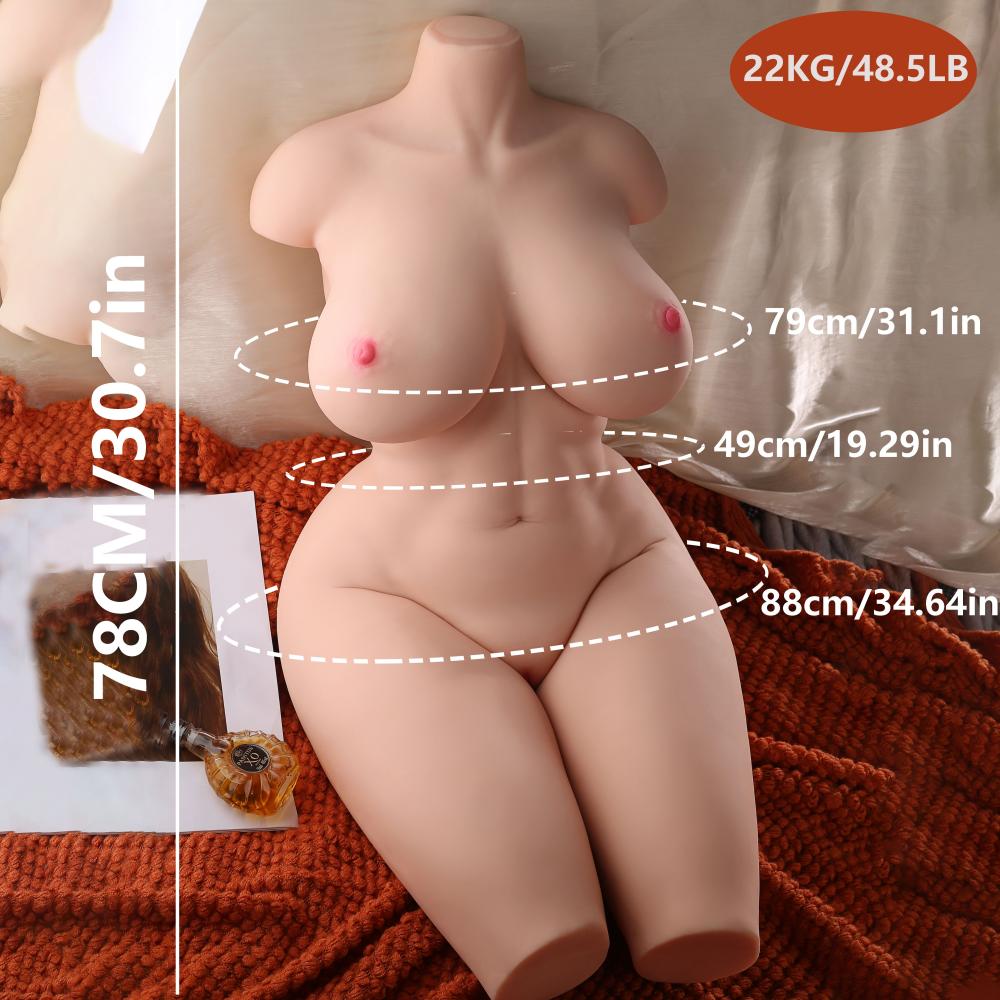 Perfect Sex Doll Half Body Torso Sex Toy Soft Chest Adult Realistic Vaginal Anal Dual Channel Dolls Male Masturbation Love Dolls
