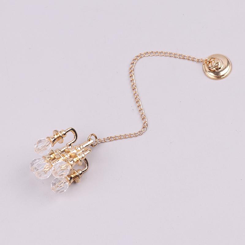 1Pc 1/12 Miniature Dollhouse Ceiling Lamp Hanging Lamp Mini Led Light Model