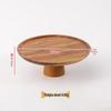 Retro Acacia Wood Cake Stand