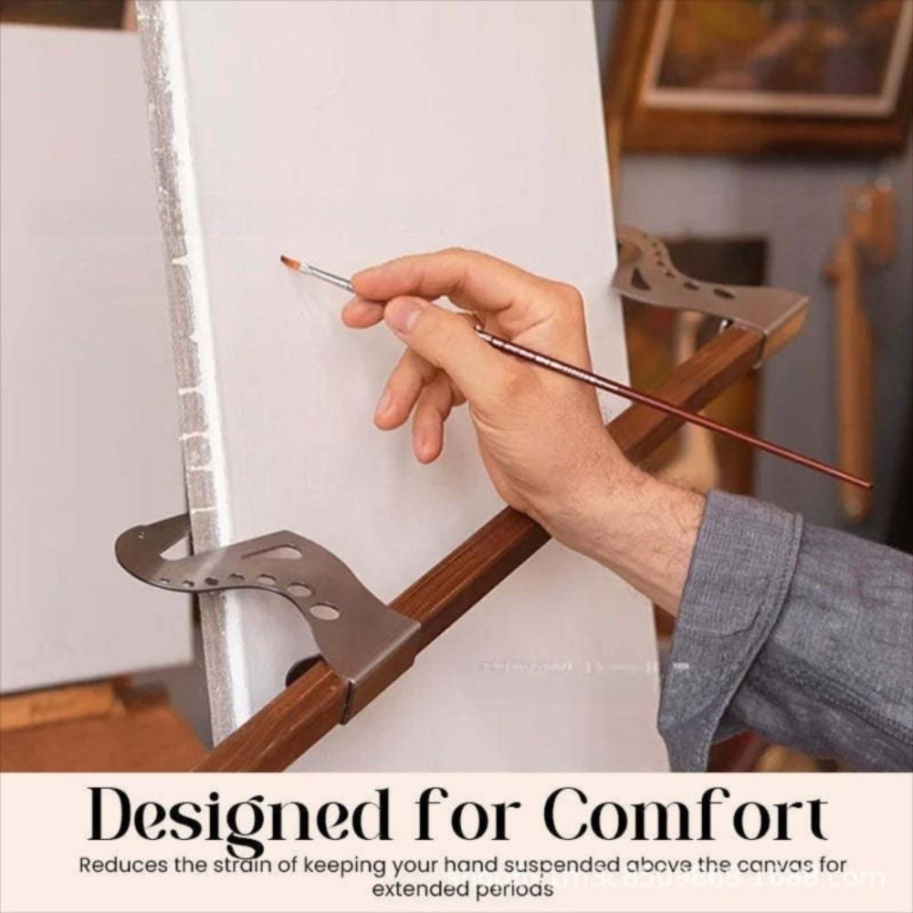 Support de main d'artiste à hauteur et angle réglables, pont en bois, support de dessin pour peintre, calligraphie