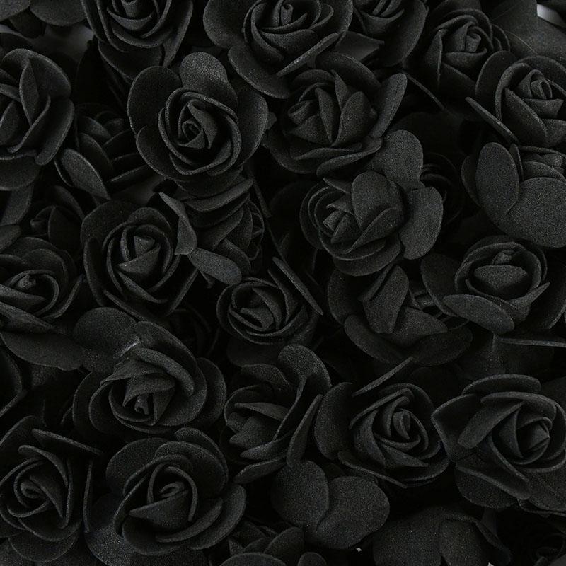 50/100/200Pcs 3.5cm PE Foam Rose Head Artificial Flower For Wedding Birthday Party Home Decor DIY Bear Rose Valentines Day Gifts