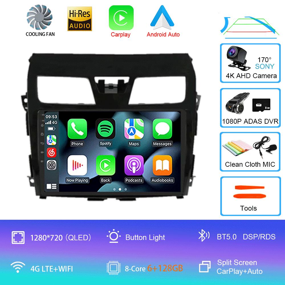 Car Radio Android 14 Carplay For Nissan Teana Altima 2013 2014 2015 GPS Multimedia Video Player DSP Stereo 360 Camera Head Unit