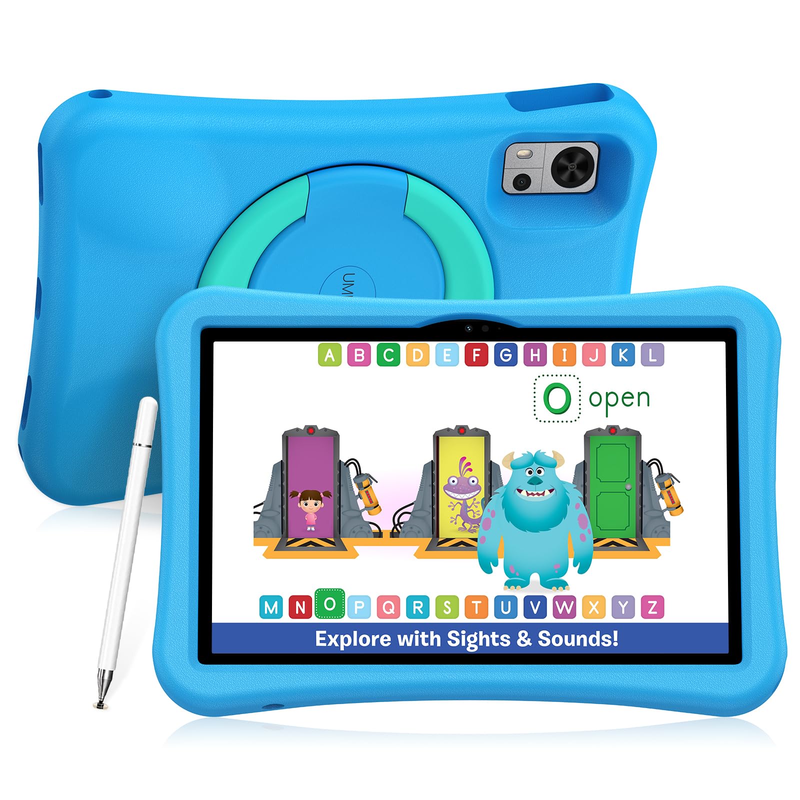 

UMIDIGI G5 Tab Kids Дитячий освітній планшет з Time EVA стилусом 1TB Android Face FM Ocean Gift Планшет, 10.1-дюймовий, Обмеження, Ударостійкий чохол, Ручка,