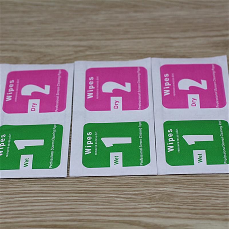 Alcohol Wipes and Dust Removal Stickers for Screen Cleaning and Film Application