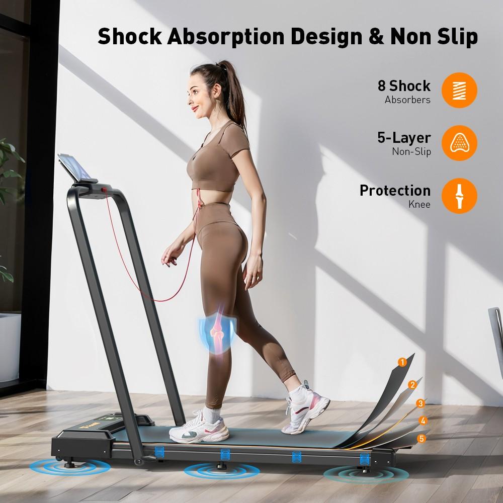 Formill FT-51 Walking Pad Treadmill, 2.5 HP Motor, LED Display, 265lbs Max. Load, 1-6km/h Speed