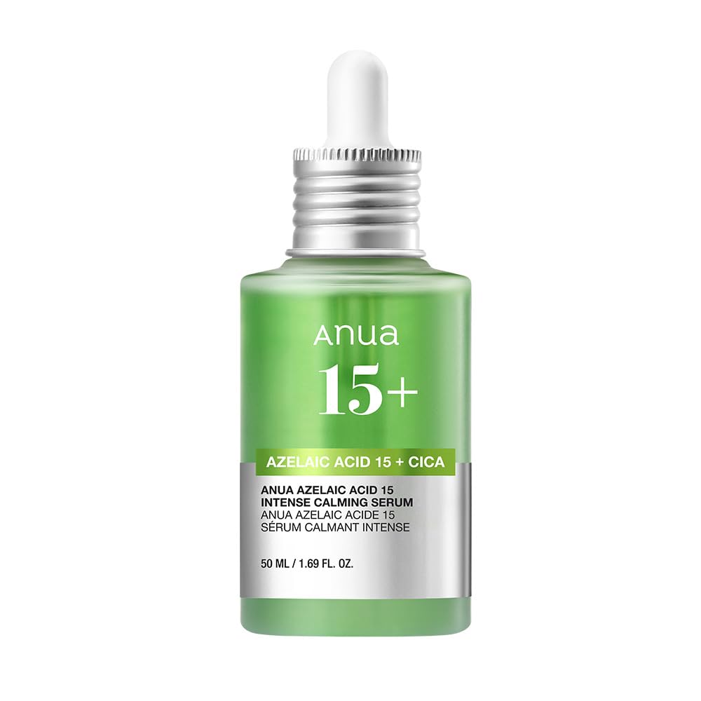 ANUA Azelaic Acid 15 Intense Calming Large Capacity Sebum Pore Azelaic For Combination and Oily Skincare Serum, 50ml, Serum, Oil-Moisture Balance,