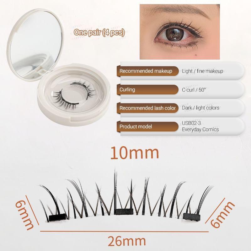 Buttermilk - Volume Crisscross Magnetic False Eyelashes with Applicator Clip
