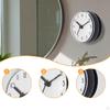Bathroom Shower Clock Round Wall Hanging,Home Decor with Suction Cup Water Resistant for