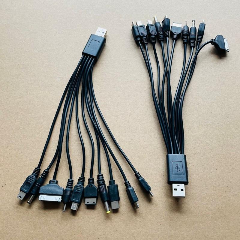 10-in-1 Multi-Functional Charging Cable for Apple, Huawei, Type-C, and Android Devices