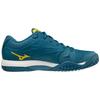 Mizuno Wave Intense Tour 5 AC Low Top Durable Tennis Shoes Men Sneakers Blue White Yellow 61GA190030