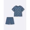 Gu By Uniqlo Cotton Color Lounge Set  Short Sleeve   Flower 