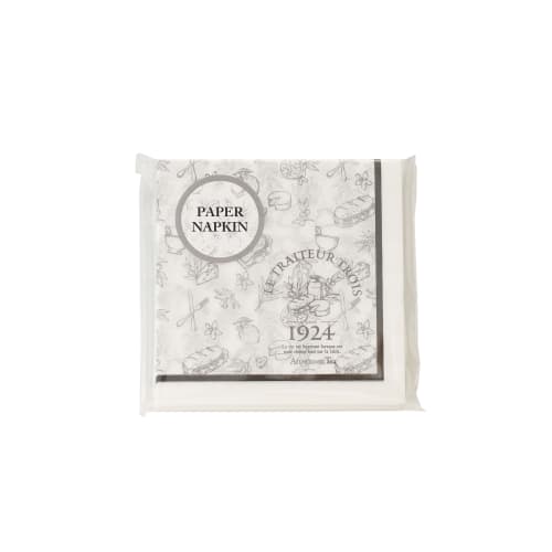 

Afternoon Tea Living Placemat JK12 with Tre Tour Trois Paper Napkins, One Color