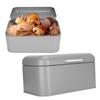 Bread Storage Box Organizer Food Pastries Storage Container for Kitchen Bakery Gray