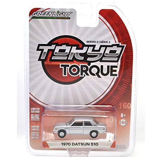 Greenlight SCALE TORQUE SERIES 1970 DATSUN 510 164  TOKYO 2  (Silver)