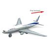 2-Piece Mini Simulation Pull-Back 777 and A380 Aircraft Airplane Model Collectible Toy Set