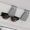 Sotfamily Sunglass Holder for Car Visor, Suede Cloth Magnetic Sunglass Organizer for Car Accessories, 2 Packs, Black