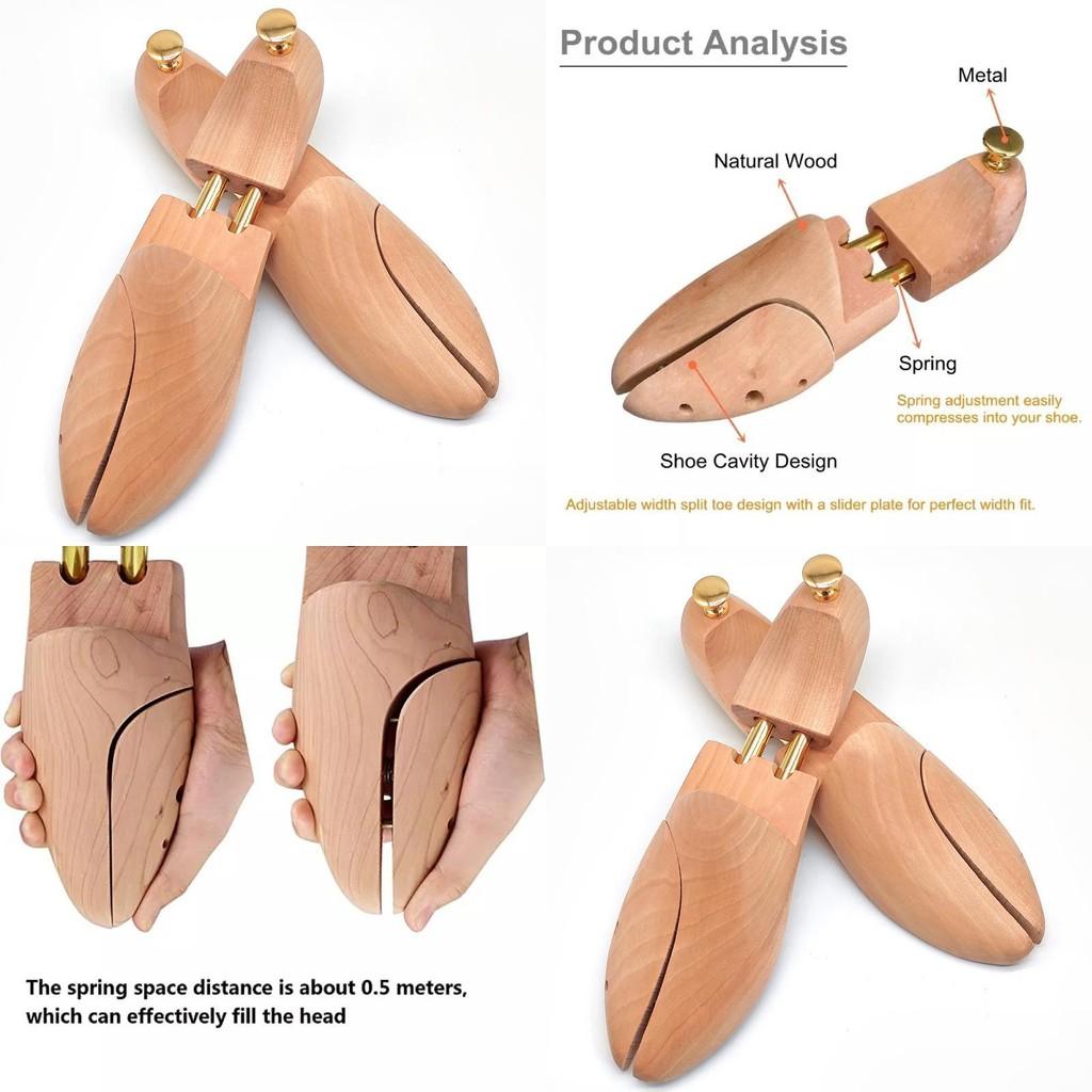 Sturdy Wooden Shoe Stretcher With Innovative Spring Design For Shape Retention In Leather Shoes