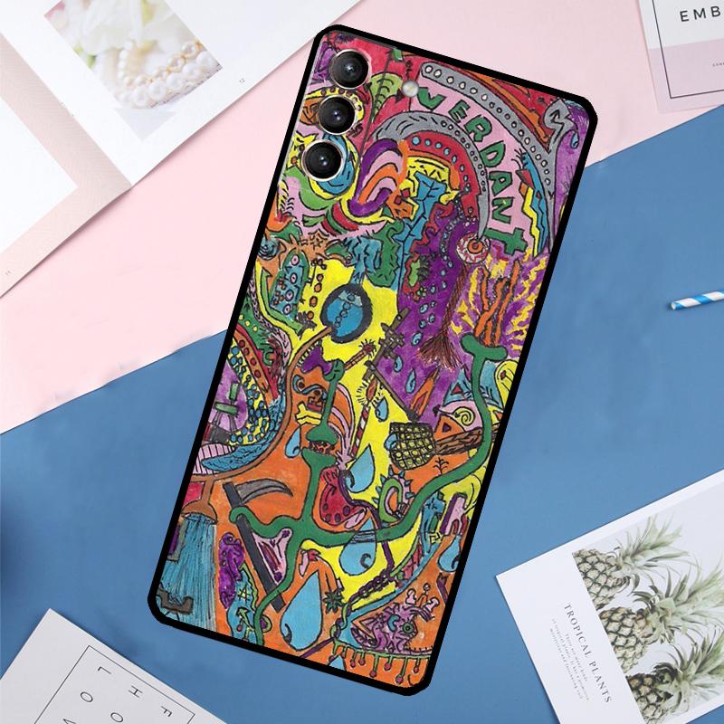 Indie Hippie Art Case For Samsung Galaxy S24 Ultra S21 S22 S23 S25 Ultra S9 S10 Plus S20 FE S25 FE Back Cover