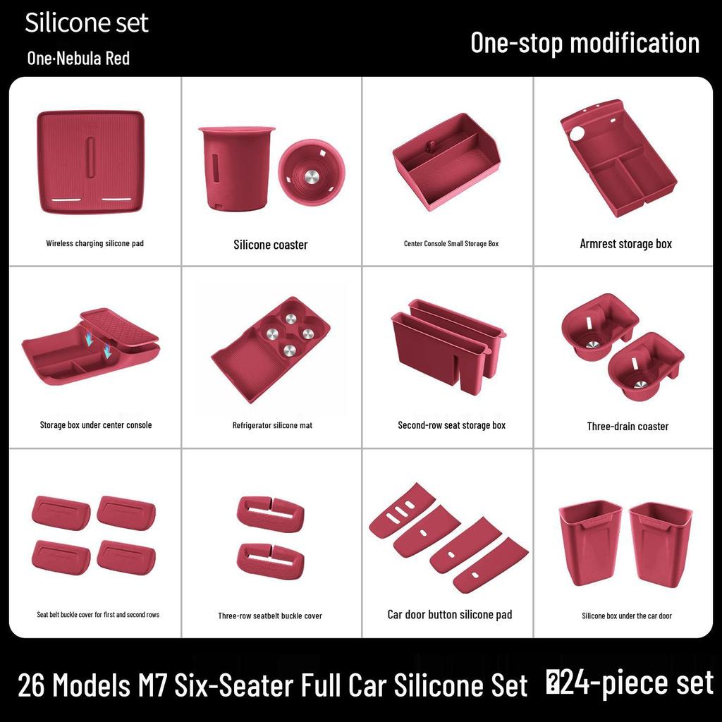 AITO M7 M8 M9 Accessories: Wireless Charger Pad & Interior Trim Mod Kit