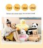 Children's Cute Panda Plush Sofa - Cartoon Tatami Style